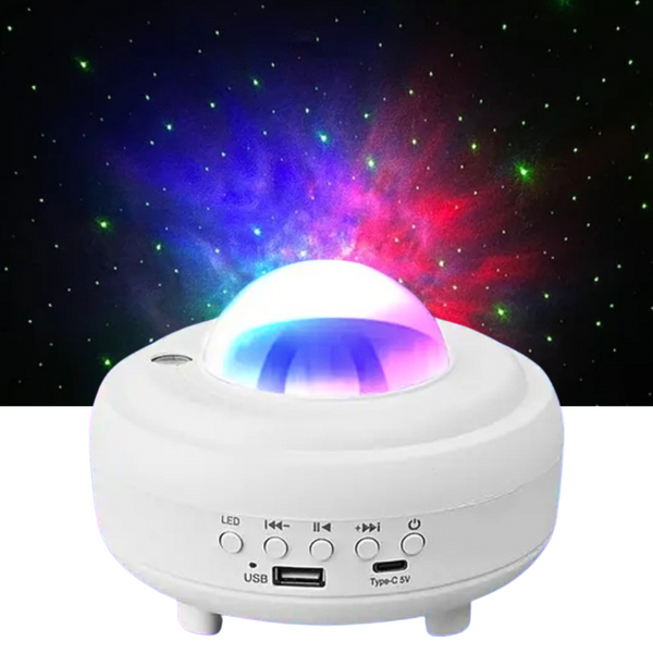 Asivio Bluetooth Speaker With Galaxy Lights Projector